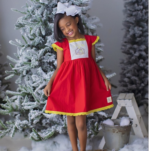 Other - NWT Olive Mae Clothing Red Nativity Dress